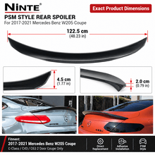 NINTE PSM Style Rear Spoiler For 2017-2021 Mercedes Benz W205 Coupe Truck Wing - NINTE