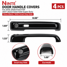 NINTE Mirror Covers Handle Covers Sets For 2017-2023 Ford F-250 Super Duty & F-350 Super Duty