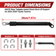 NINTE Rear Tailgate Assist Shock Strut Lift Support for 2024-2026 Toyota Tacoma - NINTE