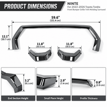 NINTE For 2022-2026 Toyota Tundra Ice Cap Front Bumper Grille Trim Molding Surround - NINTE