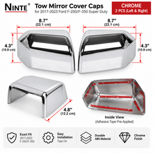 NINTE Tow Mirror Cover Caps for 2017-2023 Ford F-250/F-350 Super Duty – Sport Overlay Pair - NINTE
