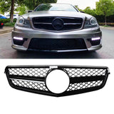 NINTE Grill Fits Mercedes Benz C-Class W204 C204 S204 AMG Style Front Radiator Mesh Grille