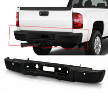 Load image into Gallery viewer, NINTE Black Rear Bumper with parking sensor hole for 2007-2013 Chevy silverado GMC Sierrsa 1500 Pickup
