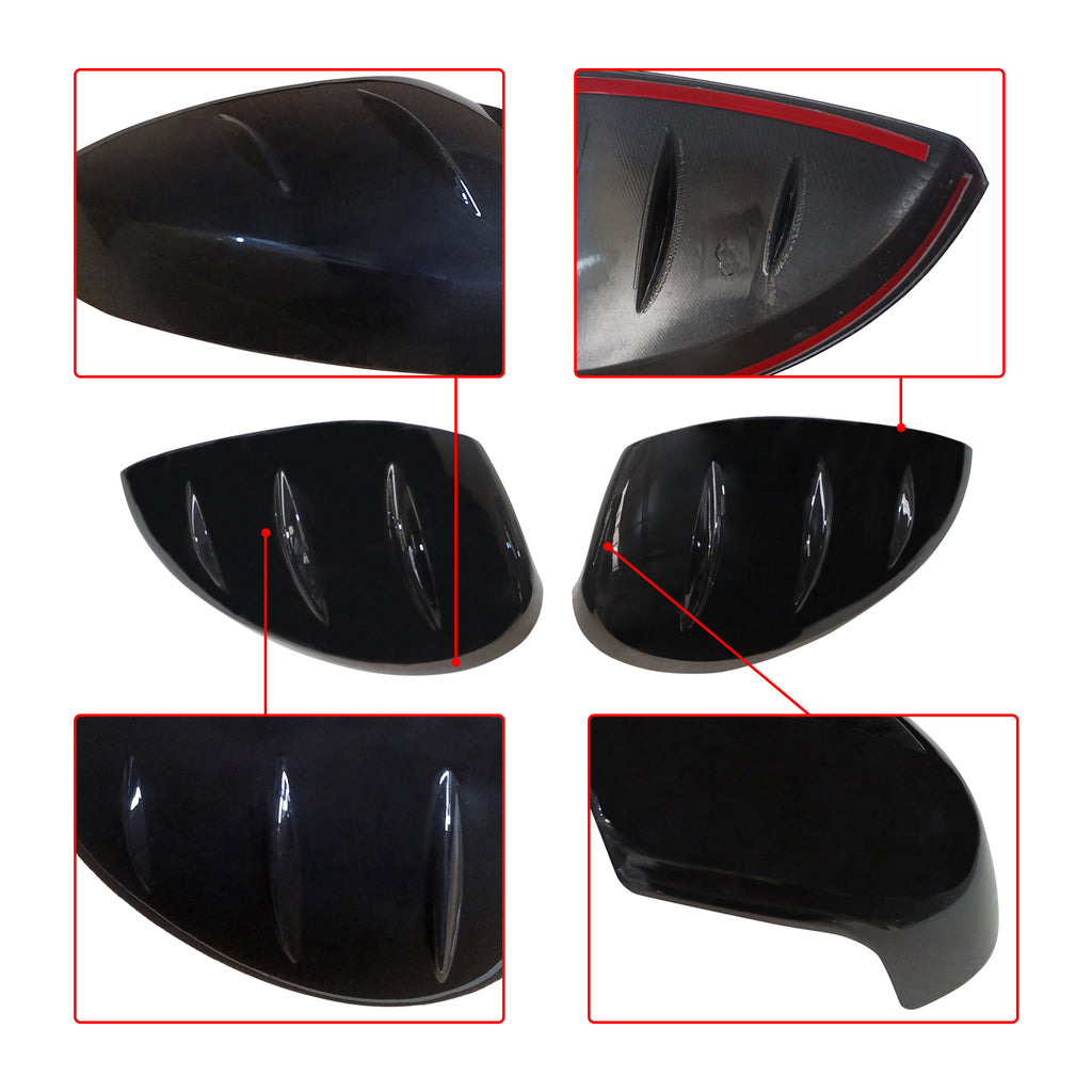 NINTE For 2022-2025 Honda Civic Sedan ABS Painted Rear View Mirror Covers Mirror Cap Overlay