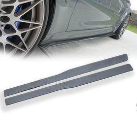 NINTE For 2013 - 2018 BMW M3 F80 M4 F82 Side Skirts Rocker Panel Side Extension Lip Splitter - NINTE