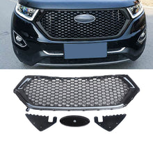 Charger l&#39;image dans la galerie, NINTE Gloss Black Mesh Honeycomb Grill For 2015-2018 Ford Edge