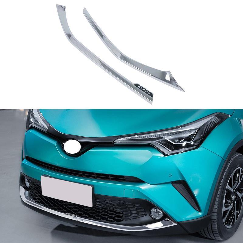 NINTE TOYOTA C-HR 2016-2018 Chrome Front Bumper Cover Trim Moulding - NINTE