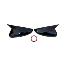 Cargar imagen en el visor de la galería, NINTE Ox Horn Mirror Covers For 2014 - 2025 Cadillac CT5 CT6 CTS Glossy Black - NINTE
