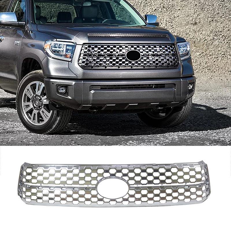 NINTE For 2018-2020 Toyota Tundra Platinum/SR5 ABS Chrome Grille Cover Overlay - NINTE
