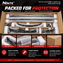 NINTE Side Skirts Splitter Rocker Panels Fit for BMW 8 Series G14 G15 840i M850i 2018+ Painted Gloss Black One Piece AC Style Without Logo - NINTE