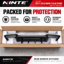 NINTE For 2011-2016 BMW F10 M Sport ABS F90 M5 Rear Diffuser Style NOT Fit 550/535