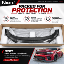 NINTE Front Bumper Lip Splitter for 2015-2023 Dodge Charger SRT Widebody – Aggressive Sport Aero - NINTE