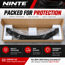 NINTE Front Bumper Lip Splitter For 2014-2019 Chevy Corvette C7 Z06 Stingray Grand Sport Stage 2 Front Lip Front Bumper Chin Splitter - NINTE