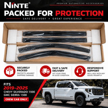 NINTE Window Visor Rain Guards For 2019-2025 Chevy Silverado/GMC Sierra 1500 - NINTE