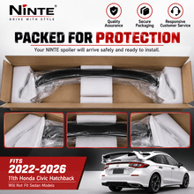 NINTE Type R Rear Spoile For 2022-2026 11th Honda Civic Hatchback ABS Trunk Wing - NINTE