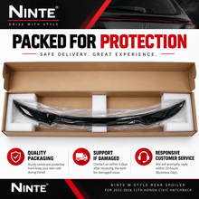 NINTE M Style Rear Spoiler For 2022-2026 11th Honda Civic Hatchback HighKick Trunk Wing - NINTE