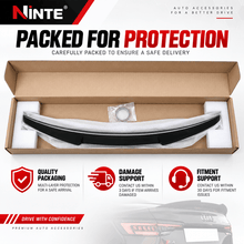 NINTE For 2017-2024 Audi A4 S4 B9 ABS Highkick M4 Style Rear Spoiler Trunk Spoiler Wing - NINTE