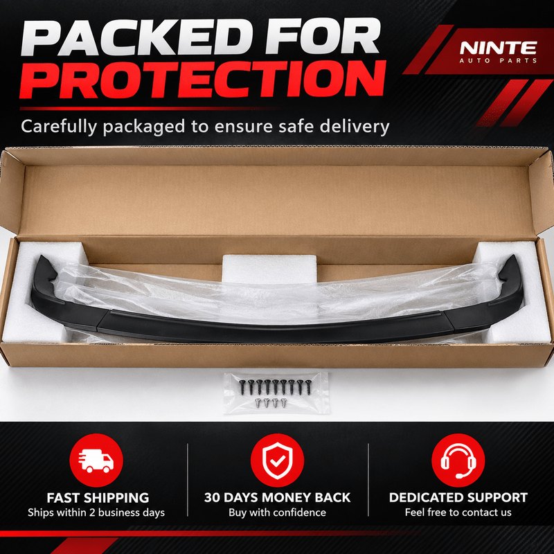 NINTE ZR1-Style Front Bumper Lip Splitter for 2005-2013 Chevrolet Corvette C6 Base – Track-Inspired Aero - NINTE