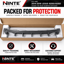NINTE Shark-Fin Rear Bumper Diffuser for 2014-2016 Lexus IS250/IS350 – Aggressive Rear Aero - NINTE