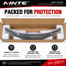 NINTE Rear Spoiler For 2011-2016 BMW F10 5-Series M4 Style Trunk Lip Spoiler Wing
