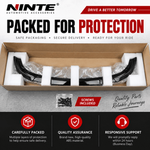 NINTE Front Lip Spoiler For 2014-2021 Jeep Grand Cherokee SRT/2018-2021 Trackhawk Front Bumper Lip Spoiler Splitter Guard Bodykit Glossy Black ABS 3Pcs - NINTE
