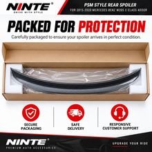 NINTE PSM Style Rear Spoiler For 2015-2020 Mercedes Benz W205 C Class 4door