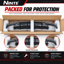 NINTE Rear Diffuser For 2015-2021 Chrysler 300 Dual Rectangle Exhaust Opening Rear Bumper Lip - NINTE