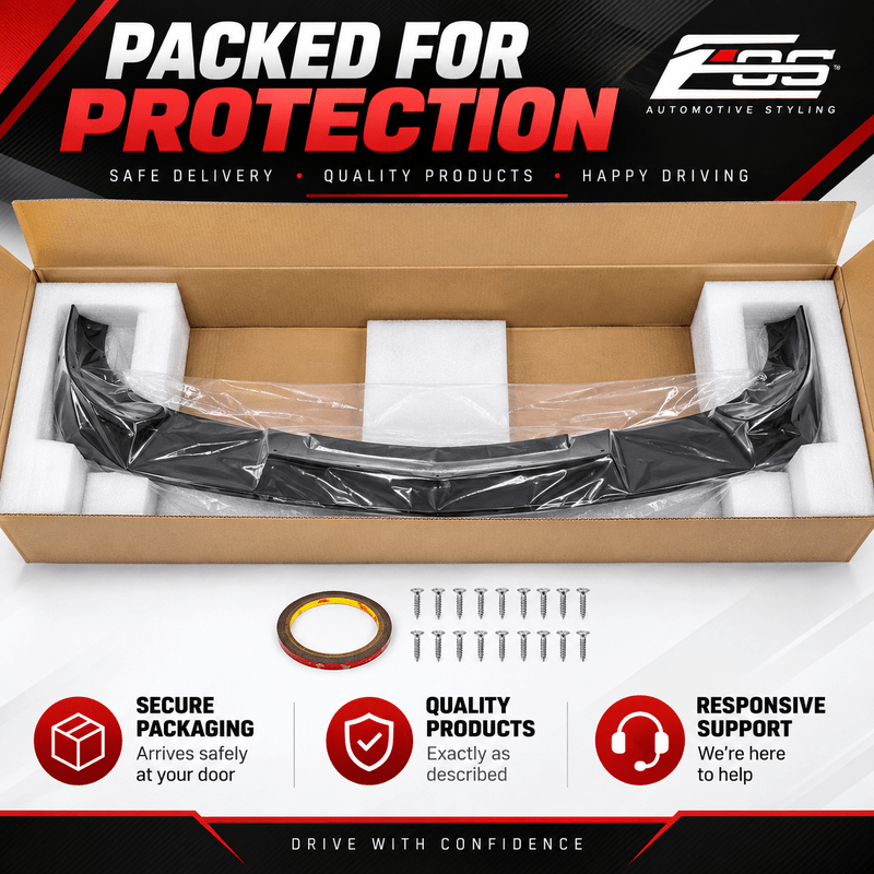 NINTE ZR1-Style Front Bumper Lip Splitter for 2005-2013 Chevrolet Corvette C6 Base – Track-Inspired Aero - NINTE