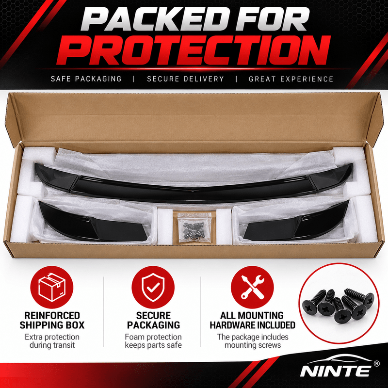 NINTE ZR1-Style Front Bumper Lip Splitter for 2005-2013 Chevrolet Corvette C6 Base – Track-Inspired Aero - NINTE