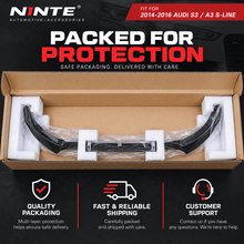 NINTE Front Bumper Lip For 2014-2016 Audi S3 A3 S Line Painted Spoiler Splitter - NINTE