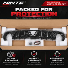 NINTE Rear Diffuser for 2012-2014 Chrysler 300 SRT with Brake Light Rear Bumper Lip - NINTE