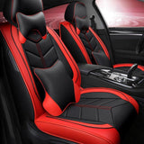 NINTE Universal PU Leather Seat Cover Full Set 5D 5-Seats Car Protector Cushion