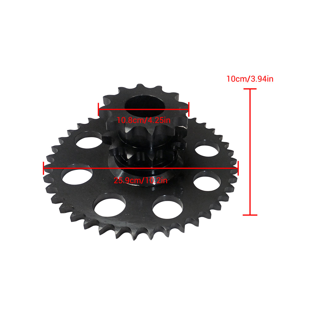 NINTE D76529 D64175 D124607 Chain Drive Sprocket Set Cluster Fits Case 1845C Skid Stee
