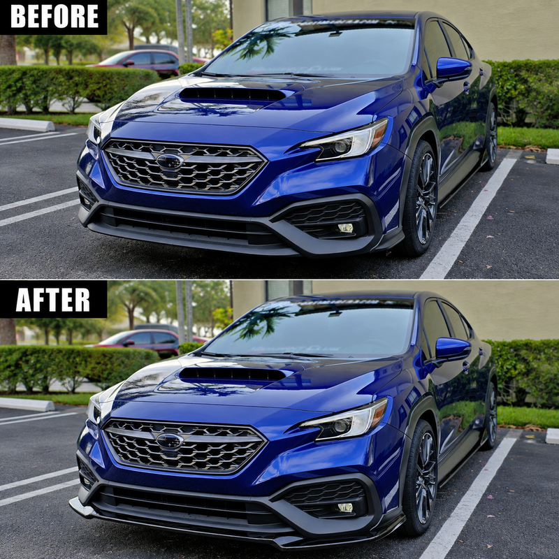 NINTE Front Bumper Lip Splitter Fit for Subaru WRX 2022-2026 Gloss Black ST Style