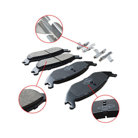 NINTE Rear Ceramic Brake Pad Kit for Dodge Durango Chrysler Aspen 2005 - 2023 Ram 1500 - NINTE