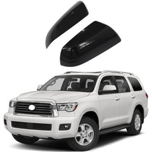 Charger l&#39;image dans la galerie, NINTE Toyota Tundra Sequoia 2007-2018 Gloss Black Non-Towing Top Half Mirror Covers - NINTE
