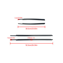 Load image into Gallery viewer, NINTE For 2007-2019 Toyota Tundra CrewMax Car Window Moulding Trim Weatherstrips Seal Fit 4PC(68210-0C020，68160-0C020，68163-0C010，68164-0C010)