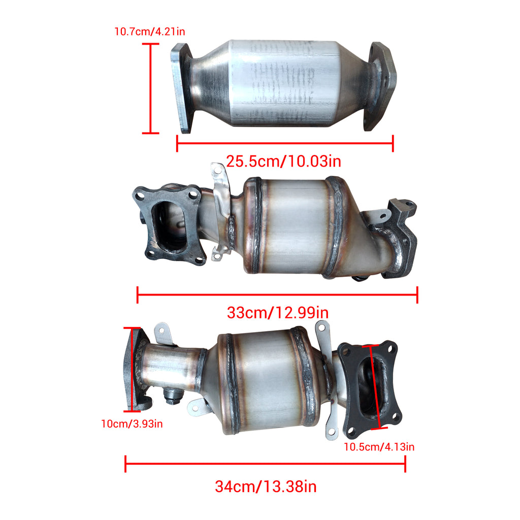 NINTE Catalytic Converter For 2008-2012 Honda Accord 3.5L  (Complete set )