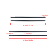 Load image into Gallery viewer, NINTE For 2009-2023  DODGE Ram 1500 2500 Car Window Moulding Trim Weatherstrips Seal Fit 4PC (55112376AH 55112377AH 55372138AH 55372139AH)