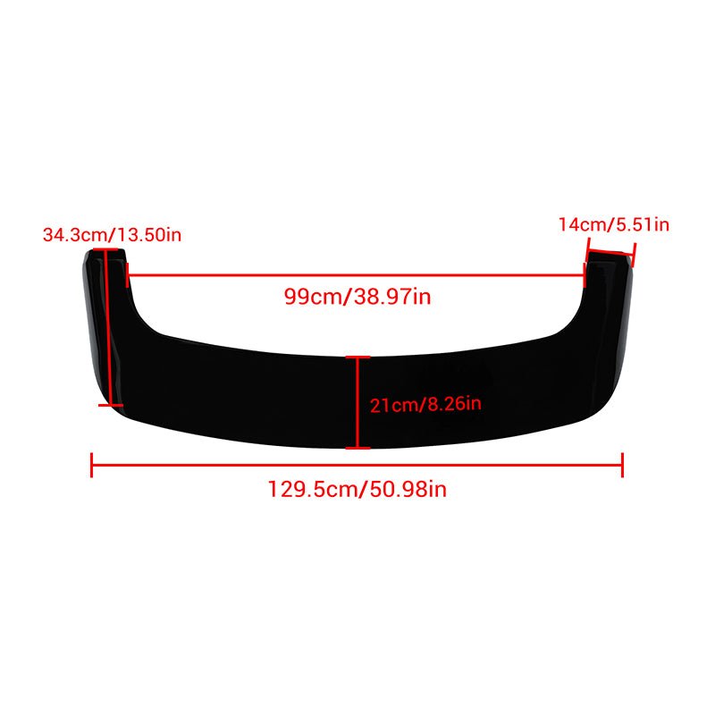 NINTE For 2019 - 2025 BMW X5 G05 Roof Spoiler Rear Trunk Wing Spoiler ABS Gloss Black - NINTE