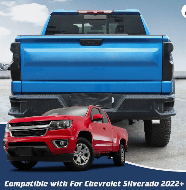 NINTE For Rear Taillight Lamp Cover Trim Accessories For Chevrolet Silverado 19+ Blackened - NINTE