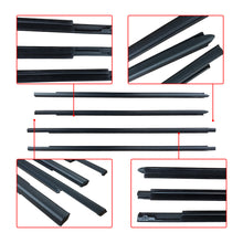 Load image into Gallery viewer, NINTE For 2009-2023  DODGE Ram 1500 2500 Car Window Moulding Trim Weatherstrips Seal Fit 4PC (55112376AH 55112377AH 55372138AH 55372139AH)