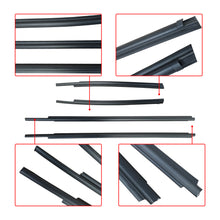 Load image into Gallery viewer, NINTE For 2007-2019 Toyota Tundra CrewMax Car Window Moulding Trim Weatherstrips Seal Fit 4PC(68210-0C020，68160-0C020，68163-0C010，68164-0C010)