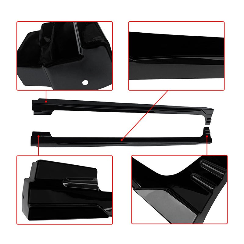 NINTE For 2016 - 2024 Chevrolet Malibu Factory Style Side Skirts Extension Panel Splitters - NINTE