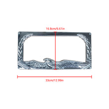 Load image into Gallery viewer, NINTE License Plate Frame Tag 2 Hole Without Cap Chrome Universal 3D License Frame