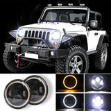 NINTE LED Headlight for 97-17 Jeep Wrangler JK TJ LJ Land Rover