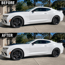 Load image into Gallery viewer, NINTE Side Rocker Panel Extension Kit Fit for Chevrolet Camaro RS SS LT LS 2016-2023 Black ZL1 Style 2-Piece Left and Right Set