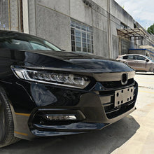 Laden Sie das Bild in den Galerie-Viewer, NINTE For 2018 - 2020 Honda Accord Front Bumper Hood Grille Cover W/Eyelid Molding Grille Cover ABS - NINTE