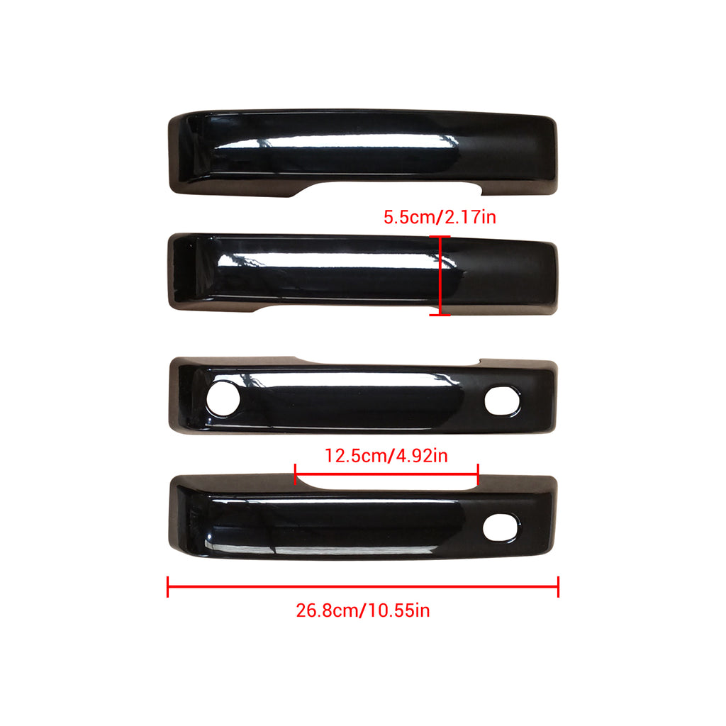 NINTE For 2021-2024 Ford F150 Bronco Door Handle Covers Overlay With Smart Key Holes