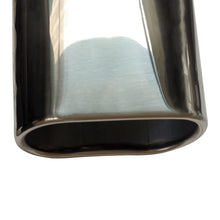 Load image into Gallery viewer, NINTE 2.5&quot; Inlet 5.5&quot; x 3&quot; Outlet 9&quot; Length Stainless Steel Rolled Edge Exhaust Tip